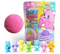 ZIMPLI grande bomba da bagno sorpresa Care Bears, 1 di 7 giocattoli da collezionare, regali di compleanno per bambini, giocattolo da bagno, effervescente, colorata