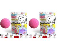 ZIMPLI Grande Bomba da Bagno Surprise Peanuts, 1 dei 6 giocattoli sorpresa di Snoopy da collezionare, Una sorpresa per ogni Baff Bomb, Piccolo Regalo Economico, Figure da Collezione (Confezione da 2)