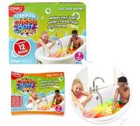Zimpli Kids - 12 sacchetti di alluminio per riempire le calze della Befana Crackle Baff, fanno scoppiettare, scoppiettare e cambiare colore magicamente all'acqua, bomboniere per feste di Natale