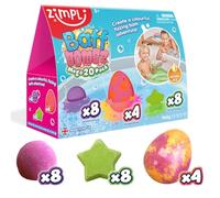 20 x Bombe da Bagno Mega Value Pack di Zimpli Kids, Crea un'Avventura da Bagno Colorata e Frizzante, Set Regalo per Bambini Bombe da Bagno Frizzanti, Regali di Compleanno per Bambini e Bambine