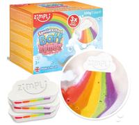 3 x Bombe da Bagno Grandi Nuvole Arcobaleno di Zimpli Kids, Bombe da Bagno ad Effetto Speciale per Bambini, Set Regalo di Bolle da Bagno Fatte a Mano, Biologico Idratante