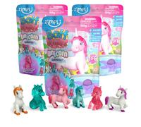 3 grandi bombe da bagno Unicorno a sorpresa di Zimpli Kids, 6 giocattoli Unicorno a sorpresa da collezionare, regalo misterioso per bambini, riempitivo per calze natalizie