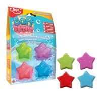 Zimpli Kids - 4 x Star Bombe da Bagno, Set Regalo di Bagnoschiuma Naturale Artigianale per Bambini, Regali di Compleanno per Bambini e Bambine, Gioco da Bagno, Kit per la Creazione di Bombe da Bagno