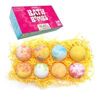 Zimpli Kids, 8 x Bombe da Bagno Set Regalo Donna per la Festa della Mamma e San Valentino di Zimpli Gifts, Regalo per Donne, Ragazze, Lei, Fidanzata, Fatto a mano, Idratante, Biologico e Cruelty Free