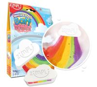 Zimpli Kids - Bomba da bagno arcobaleno a nuvola grande, crea magicamente un effetto speciale multicolore, regalo di compleanno per bambini e bambine, giocattolo per bambini, vegano e senza crudeltà