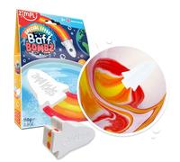 Zimpli Kids - Bomba da Bagno Razzo Grande, Crea Magicamente uno Speciale Effetto Fiamma, Regalo di Compleanno per Bambini dai 3+ anni, Gioco Effervescente Idratante per Pelle Secca
