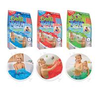 Zimpli Kids-Turn Water Into Colourful Goo Pacco da 3 x di Gelli Baff, Tinta Unita, Colore Red, Green & Blue, 10004