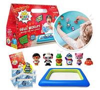 Zimpli Kids - Ryan's World Gelli Worlds, confezione da 5 utilizzi, 6 personaggi Ryan's World, vassoio gonfiabile, set da gioco fantasioso per bambini per ragazzi e ragazze, kit sensoriale di