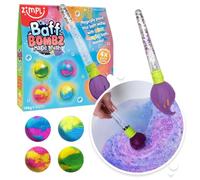 Zimpli Kids - Spazzola Magica Baff Bombz, 4 Bombe da Bagno, per dipingere Magicamente l'acqua del Bagno, Giocattolo Creativo per Bambini, Regalo di Compleanno per Bambini e Bambine