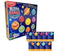 ZIMPLI Set Regalo di 9 Bombe da Bagno del Sistema Solare 9 schede informative