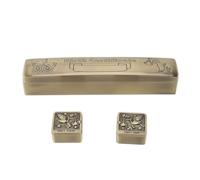 Zinc Alloy Certificate Scroll Holder | Vintage Decorative Storage Tube for Diplomas/Awards/Documents | 2 Small Storage Boxes Included, Sturdy & Elegant