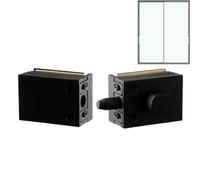 Zinc Alloy Glass Door Latch Self Adhesive Lock Replacement
