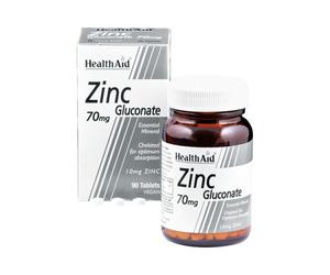 ZINC GLUCONATE 70 MG 90 COMPRESSE - INTEGRATORE ALIMENTARE A BASE DI ZINCO