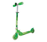 Zinc Monopattino Explorer pieghevole a due ruote, design Dino, ruote LED illuminate, maniglie pieghevoli, pedana antiscivolo, altezza regolabile, per bambini dai 3 anni in su, ottima idea regalo