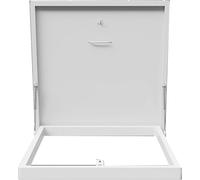 Zincato Botola del tetto, Soffitta Cantina del seminterrato Scale Coperchio di uscita, Botola di accesso Finestra di uscita Coperchi dei tombini per seminterrato Vicoli del pozzo Cortile,A-60x60cm