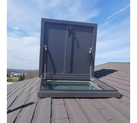 Zincato Botola del Tetto Tragbar Versatile Resistente Portello di Accesso per Tetto Resistente Coperchio per Botola a Soffitto per Soffitte Tetti Case Magazzini,A,75x95cm