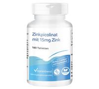 Zinco ad alto dosaggio 15 mg da picolinato di zinco 180 compresse facili da