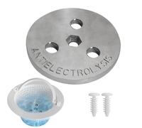 Zinco Anodo Saltwater, protezione piatta, 3,15 x 3,15 in Equipment Block Accessory, Extends Filtration Pump Life, Anti Pool Tool for Outdoor, Indoor, Cleaning System