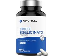 Zinco Bisglicinato 15mg TRAACS® Con Vitamina B6 Bio Attiva Zinco Alto