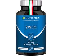 Zinco Citrato | 12,5 Mg Di Zinco Elemento Per Capsula | Alto Assorbimento | Anti