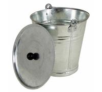 Zinco con Coperchio Chantal Secchio D'Acqua Metallo Decorativo Blumen-Eimer