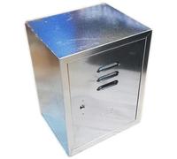 Zinco Group - Cassetta cassonetto contenitore zincato per contatore gas, misura h 60 x l 45 x p 25cm