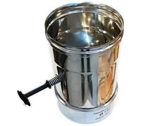 Zinco Group - Manicotto mf inox con valvola manuale, diametro 250mm
