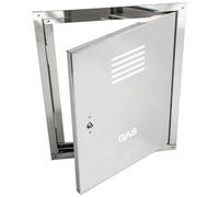 Zinco Group - Sportello portello porta inox per contatore gas, misura 45x70cm