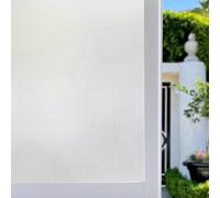 Zindoo Pellicola Oscurante per Vetri 59.5cm x 400cm Pellicola Privacy non Adesiva Anti-UV Frosted Pellicola per Vetri Finestre Per Ufficio Bagno Camera da Letto Sala di Riunione