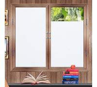 Zindoo Pellicola per finestre, protegge la tua privacy, autoadesiva, opaca, satinata, adesione statica senza colla, per bagno, ufficio, cucina e soggiorno, 75x200 cm