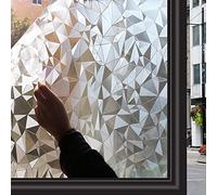 Zindoo Pellicola Vetri Finestra 3D Ultra-Sottile Anti-UV Protezione Non Adesiva Vetro Decorazione Pellicola Privacy per Ufficio o Casa 59.5x300cm