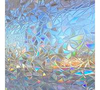 Zindoo Pellicola vetri Finestre 44.5cm x 400cm Dazzling Arcobaleno Anti-UV Pellicola pellicole vetro Finestre Bellissimo Effetto Arcobaleno per Soggiorno Camera da Letto Cafe