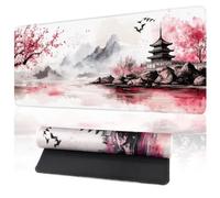 Zindoo Tappetino Mouse XXL Gaming 900x400mm Japanese Sakura Pagoda