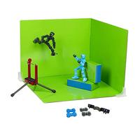 Zing Klikbot Zanimation Studio - Include 2 Klikbot, supporto per telefono e schermo per sfondo su 2 lati, per bambini dai 6 anni in su