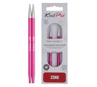 KnitPro Zing: Ferri da Maglia: circolari: intercambiabili: Normali: 5,00 mm, Alluminio, Multicolore, 5 mm