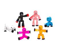 Zing Stikbot Family Pack - Set di 4 Figure, 1 Gatto e 1 Cane, Action Figure da Collezione per Animazione Stop Motion