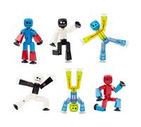 Zing Stikbot Serie 4 - Set di 6 figure possibili a colori - per animazione Stop Motion - in confezione ecologica