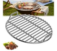 zingking Griglia rotonda in acciaio inox per barbecue a sfera, a carbonella, Ø 40 cm, diverse dimensioni, distribuzione uniforme del calore, design del manico, facile da pulire, robusta