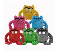 zingking Simpatico mostro peluche 15 cm, il mio piccolo mostro emozionante bambola dei cartoni animati di colore rosso/blu mostro morbido peluche per regali di compleanno (6 pezzi)