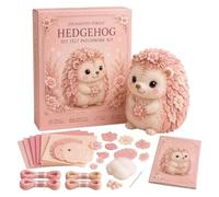 Zingoi kit tessuto trapuntato fai da te Collezione patchwork fai-da-te Pink Forest Friends(37-Blush Hedgehog)
