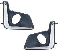 Zingori Griglia fendinebbia Copertura della cornice lampada fendinebbia per paraurti anteriore auto per Subaru per Crosstrek(Left and Right)