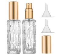Zingso Flacone spray per cocktail, bitter, 2 pezzi, 15 ml, per caffè espresso, nebulizzatore per profumo, erogatore per caffè espresso, bottiglia spray RDT, per cocktail (oro + oro)