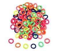 Zingso - Mini elastici per capelli, 100 pezzi, colorati, morbidi e piccoli, elastici in gomma per capelli, per coda di cavallo, per bambini e bambine