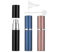 Zingso Mini flacone di profumo da viaggio, ricaricabile, nebulizzatore, per uomini di Colonia, formato da viaggio, portatile, (A - 6 ml (blu scuro, caffè, nero)