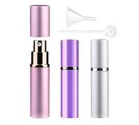 Zingso Ricaricabile Atomizzatore di Profumo, 3 Pezzi 10ml Mini Nebulizzatori per profumo Bottiglie Bottiglia di Profumo di viaggio Spruzzino Profumoper Viaggiare Festa