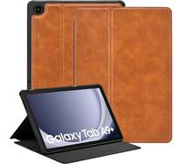 Zinibri Cover per Samsung Galaxy Tab A11+ Plus/A9+ 11", Marrone | Leggera e Sottile, Tablet Cover Protettive, Multi Angolo Supporto, Auto Svegliati/Sonno, SM-X230/X236/X238/X210/X216/X218