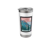 Zinio National Park Vintage Utah Mountain Camping Bicchiere termico in acciaio inox doppia parete