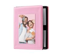 Zink Mini Album Fotografico 2x3 con 64 Tasche e Copertina Trasparente (Rosa) - Compatibile con Carta ZINK 2"x3", Kodak, Polaroid, HP, Canon, Fujifilm