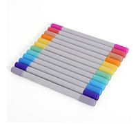 Zink Pennarelli Colorati a Punta fine/Doppio scalpello, Confezione da 12