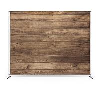 Zink Sfondo da parete in legno vintage grigio antirughe 1,3 x 1,8 m